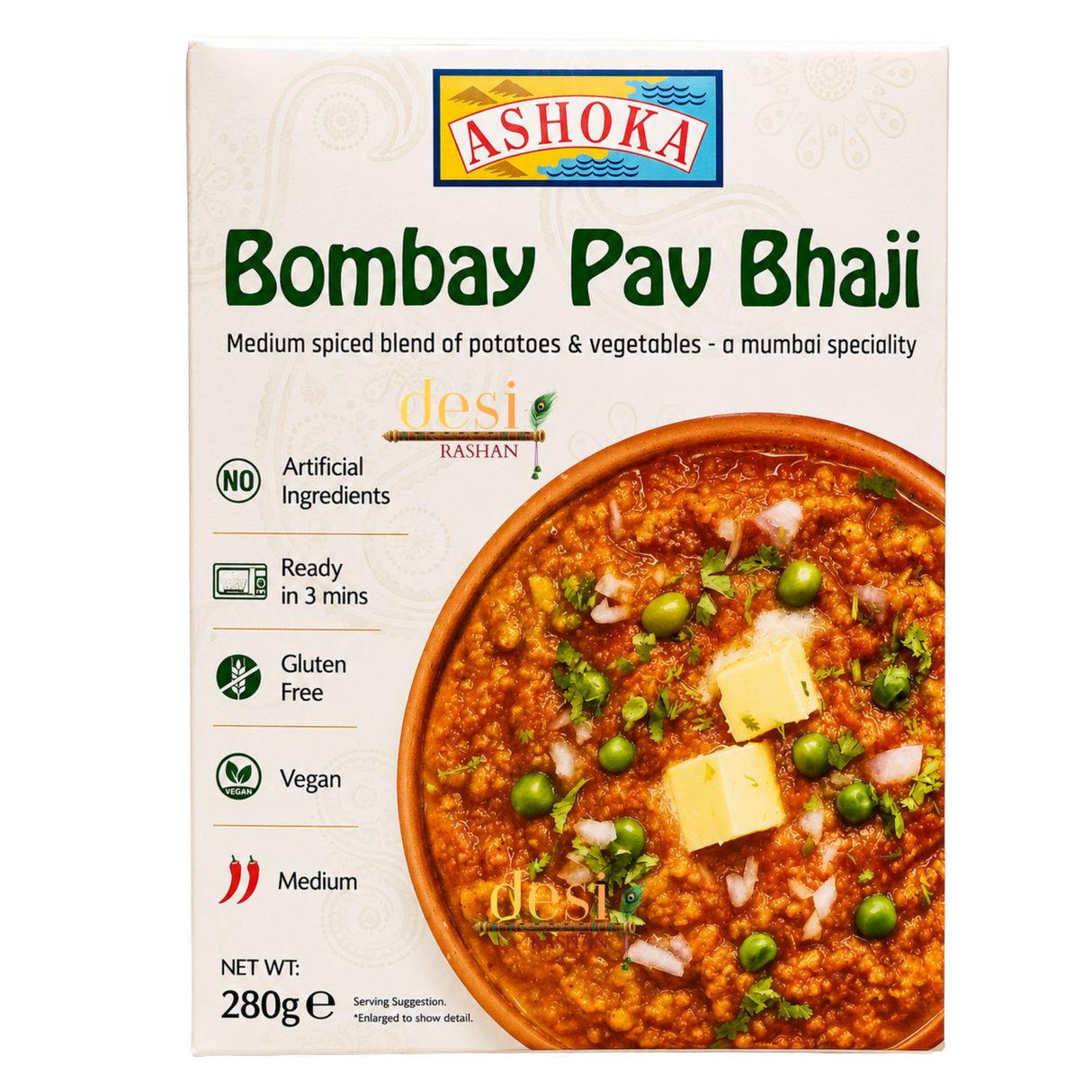 Ashoka - RTE Bombay Pav Bhaji (280g) 25.02.2027