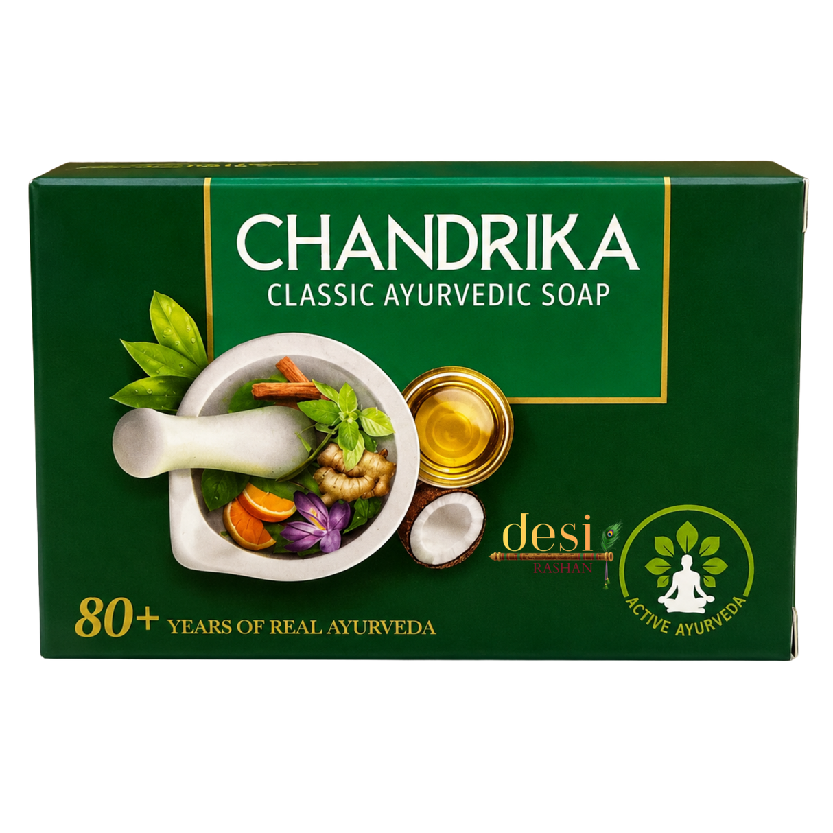 Chandrika - Classic Ayurvedic Soap (75g) 31.03.2027