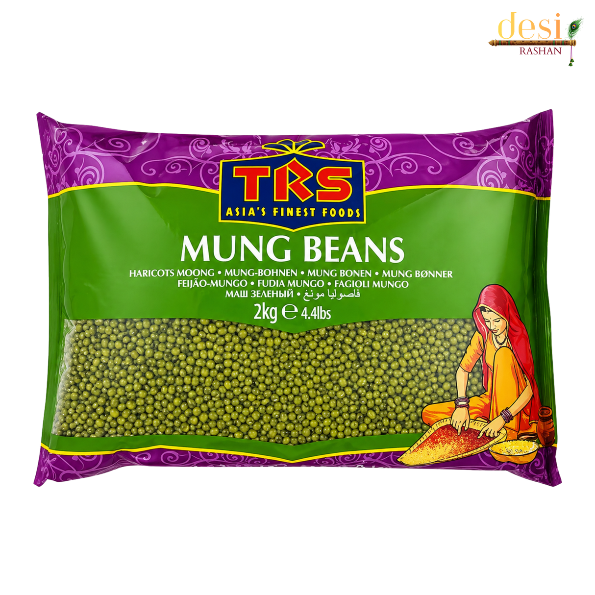 TRS - Moong Whole Beans (2kg) 25.02 2028