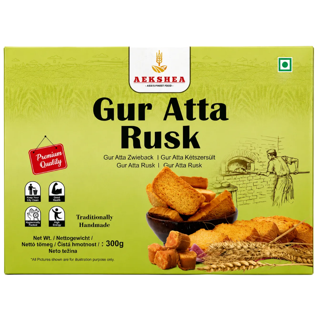 Aekshea - Gur Atta Rusk (300g) 31.07.2027
