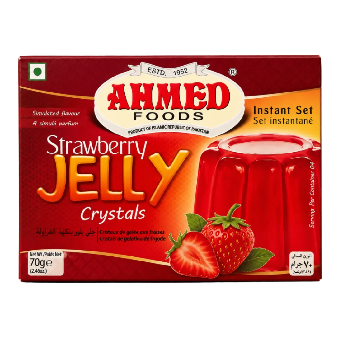 Ahmed Foods - Strawberry Jelly Crystals (70g) 30.01.2028