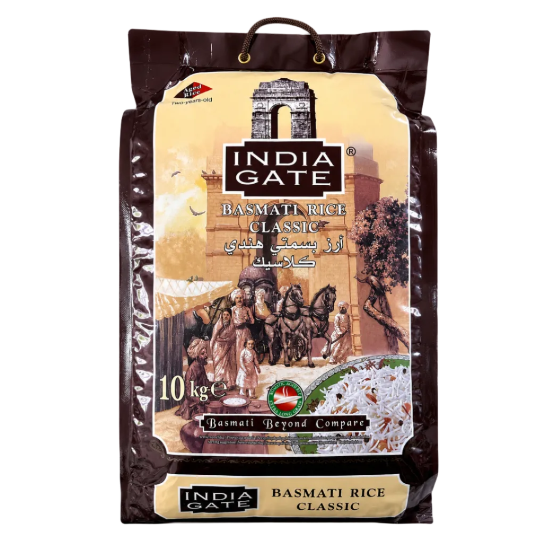 India Gate- Classic Basmati Rice (10kg) 31.12.2027