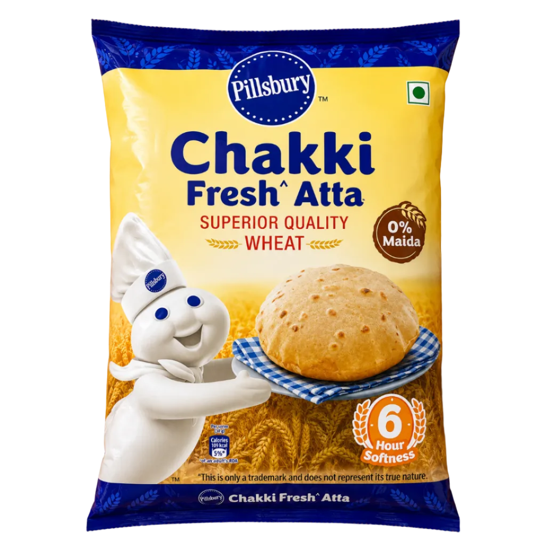 Pillsbury - Chakki Atta/Whole Wheat Flour (5kg) 08.09.2026