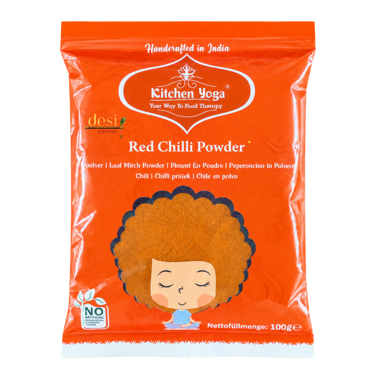 Kitchen Yoga - Red Chilli Powder (100g) 31.12.2027