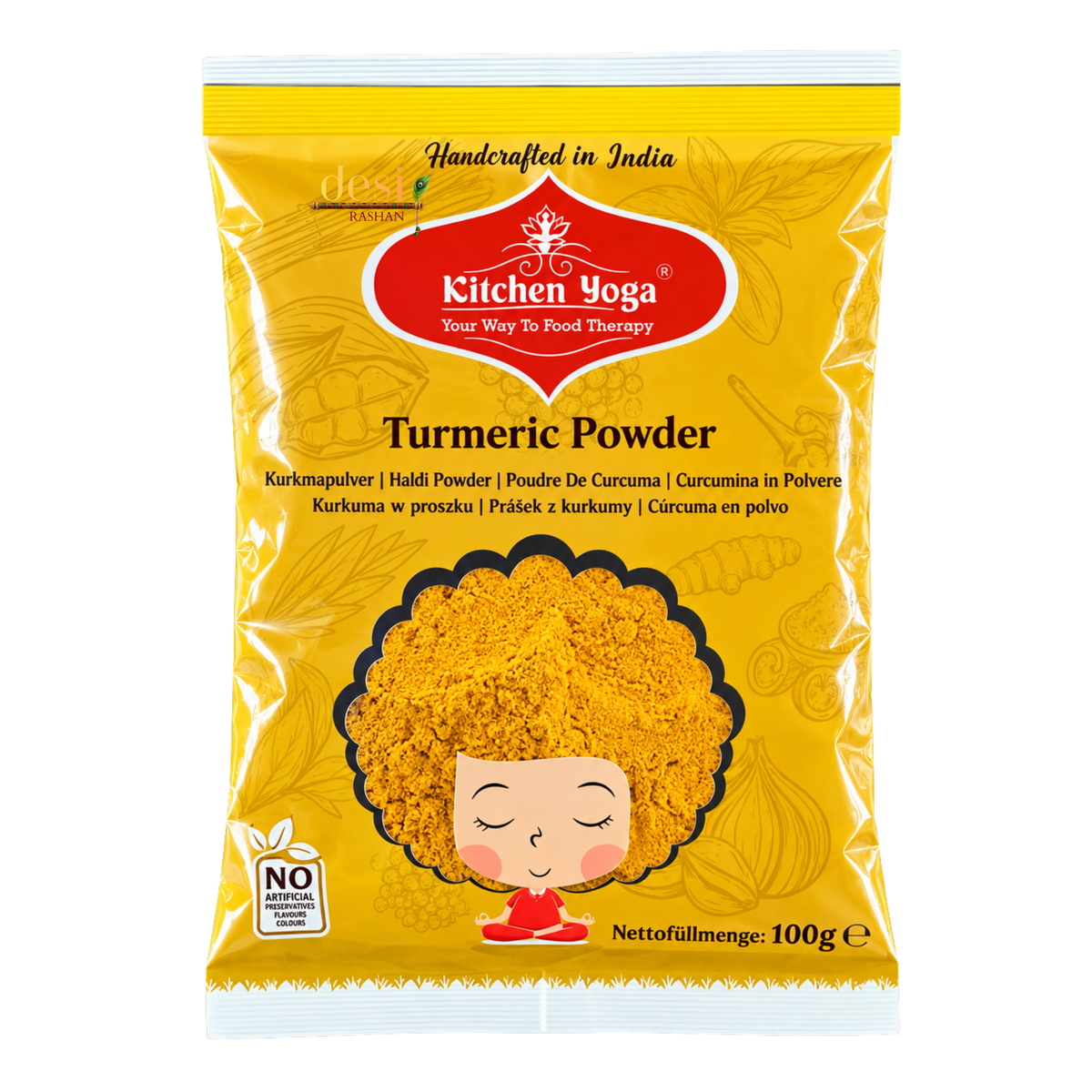 Kitchen Yoga - Turmeric/Haldi Powder (100g) 31.10.2028