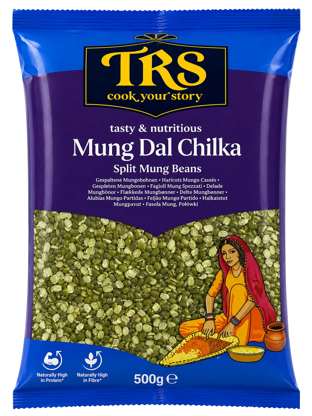 TRS - Moong/Mung Daal Chilka (500g) 31.03.2028