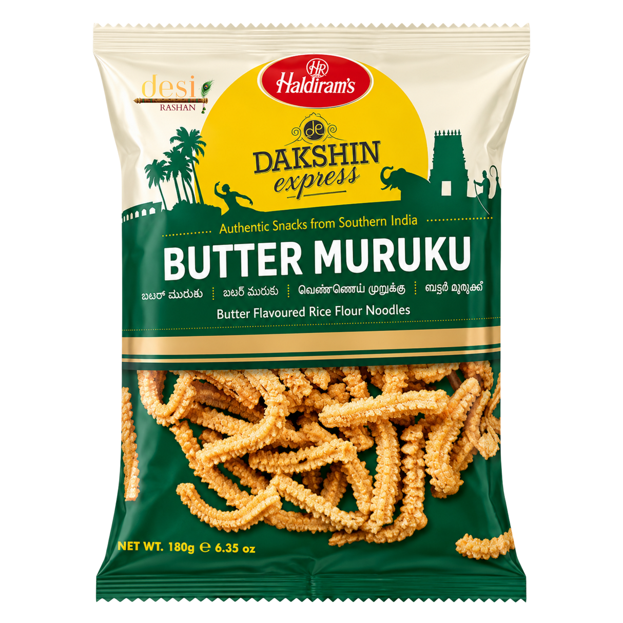 Haldiram's - Butter Muruku Dakshin (180g) 02.05.2027