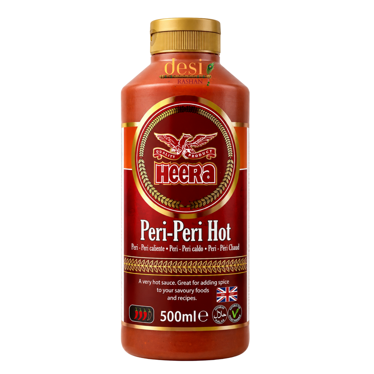 Heera - Peri Peri Hot Sauce (500g) 29.02.2028