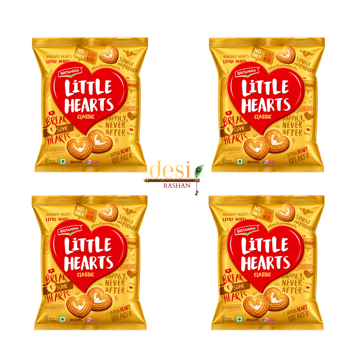 Britannia - Little Hearts Classic 4 X (75g) 04.07.2026