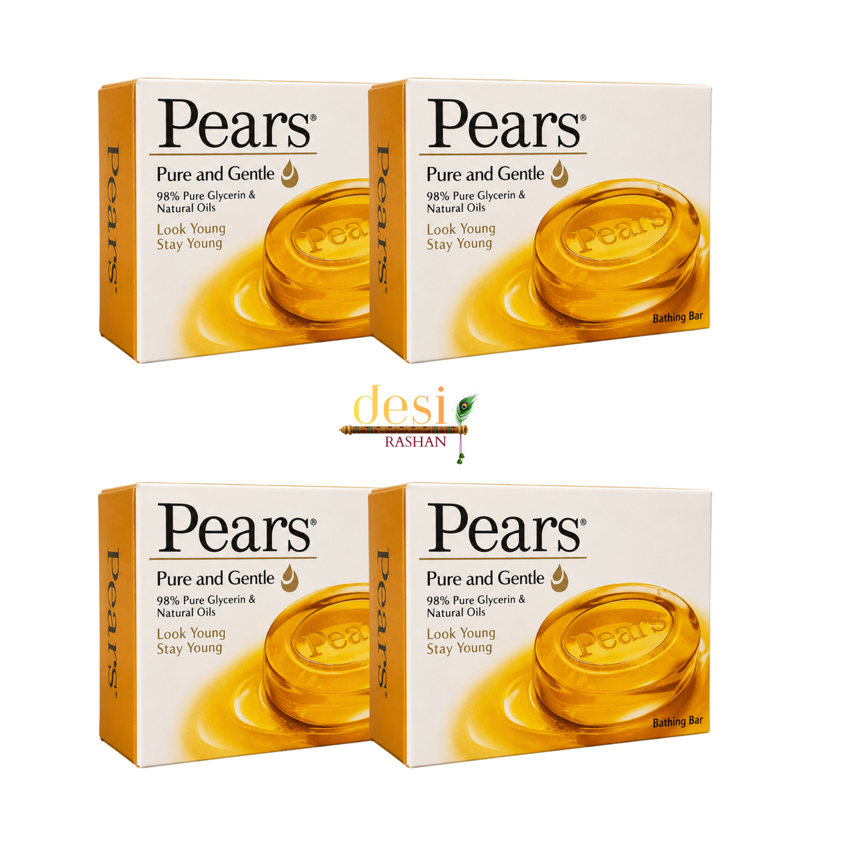 Pears - Soap Pure & Gentle 4 X (125g) 04.02.2027