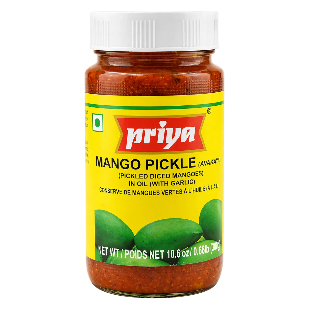 Priya - Mango Avakaya Pickle Without Garlic (300g) 04.09.2027
