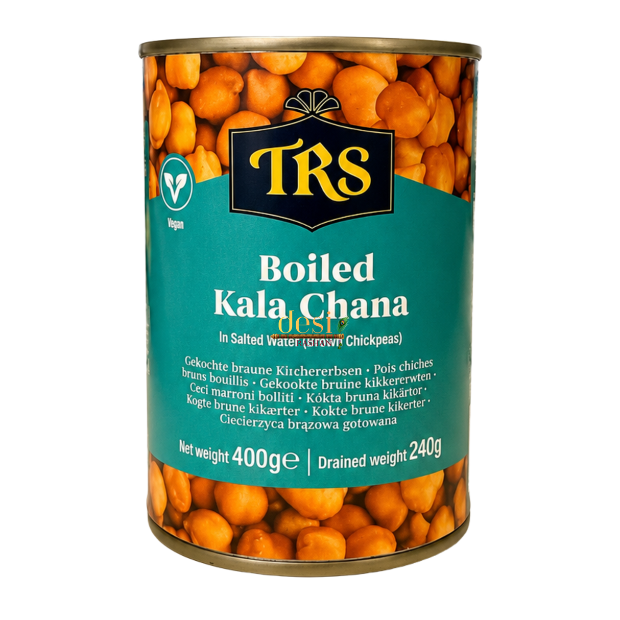 TRS – Canned Boiled Kala Chana (400g) 13.10.2028