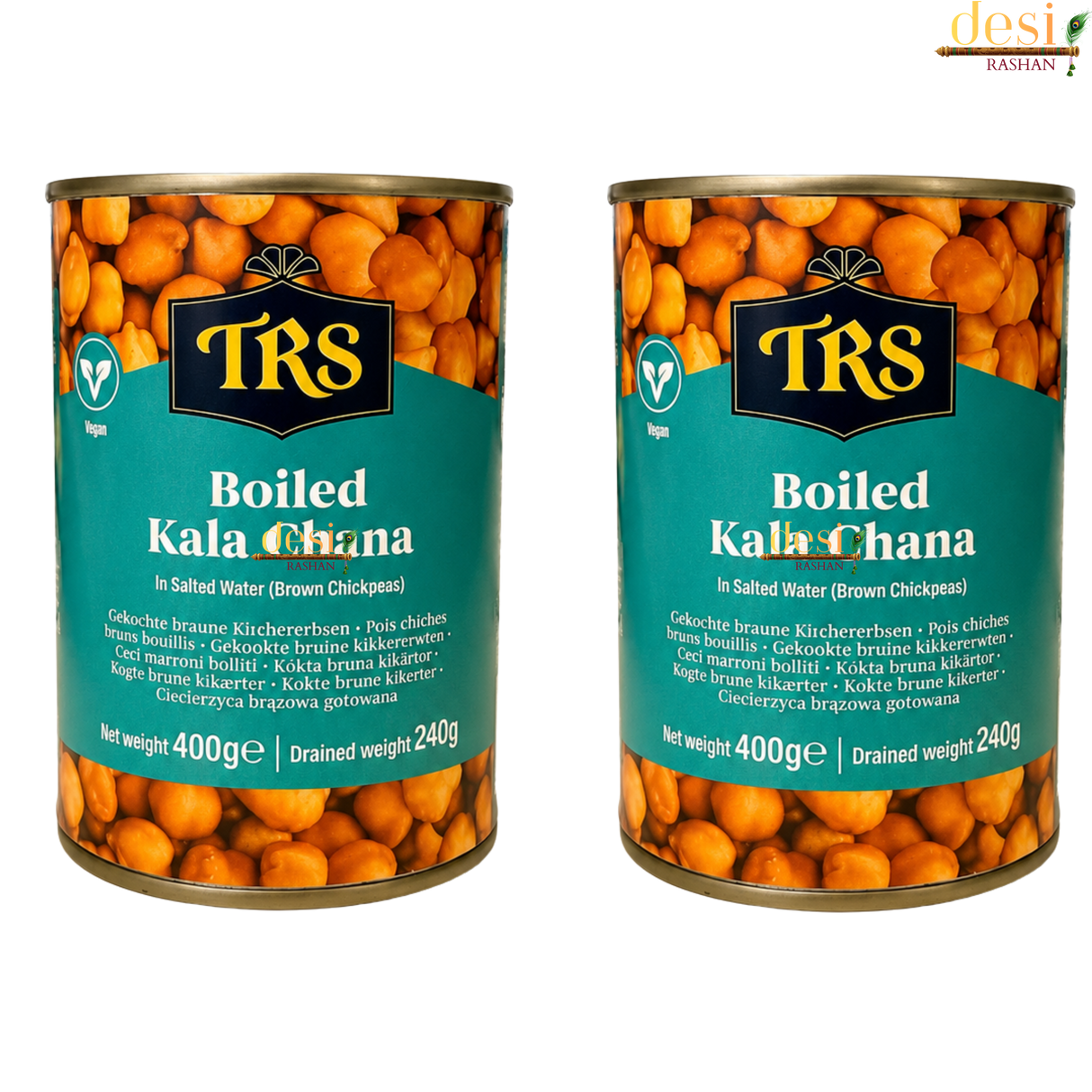 TRS – Canned Boiled Kala Chana (400g) 13.10.2028
