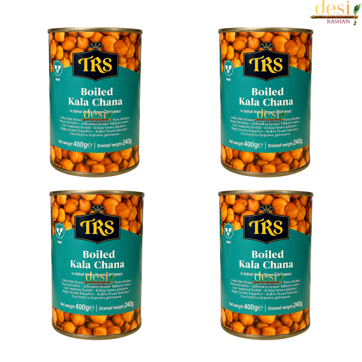 TRS – Canned Boiled Kala Chana (400g) 13.10.2028