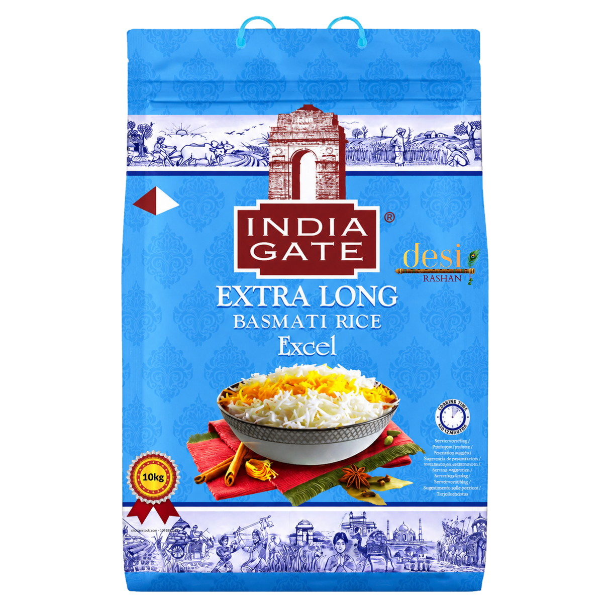 India Gate - Extra Long Basmati Rice (Excel) (10kg) 31.12.2027