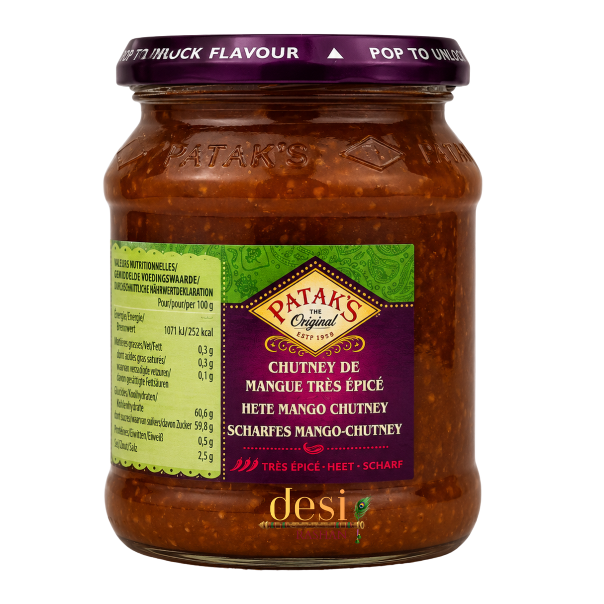 Patak's - Heißes Mango Chutney (340g) 31.05.2028
