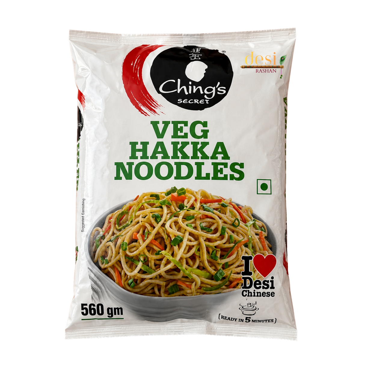 Ching's - Just soak Veg Hakka Noodles (560g) Family Pack 10.01.2027