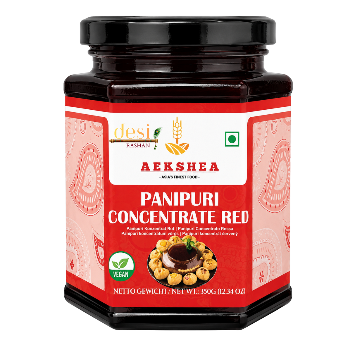 Aekshea - Pani Puri Concentrate Red (350g) 30.10.2028