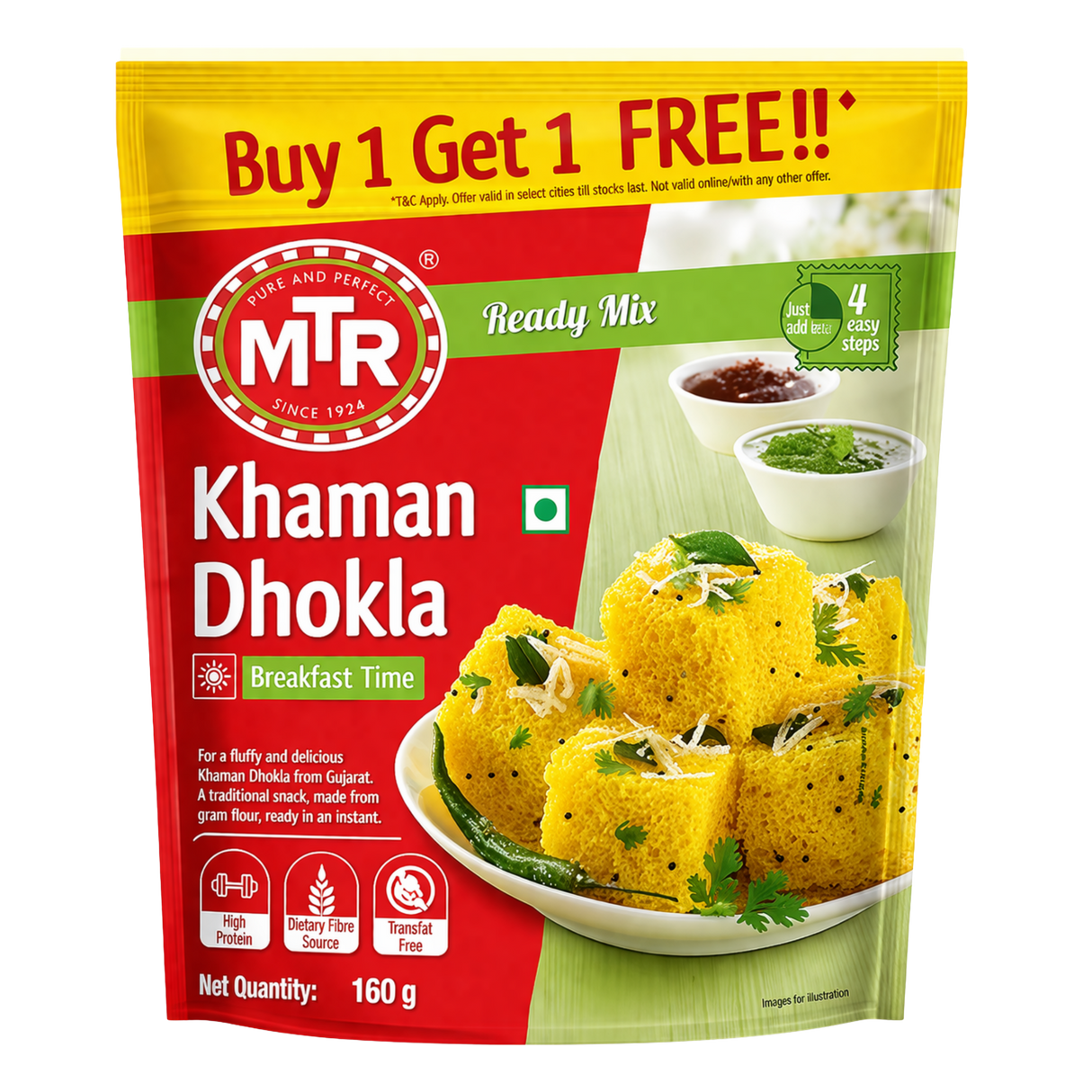 MTR - Khaman Dhokla Mix (160g) 24.08.2026 1+1 **DEAL**