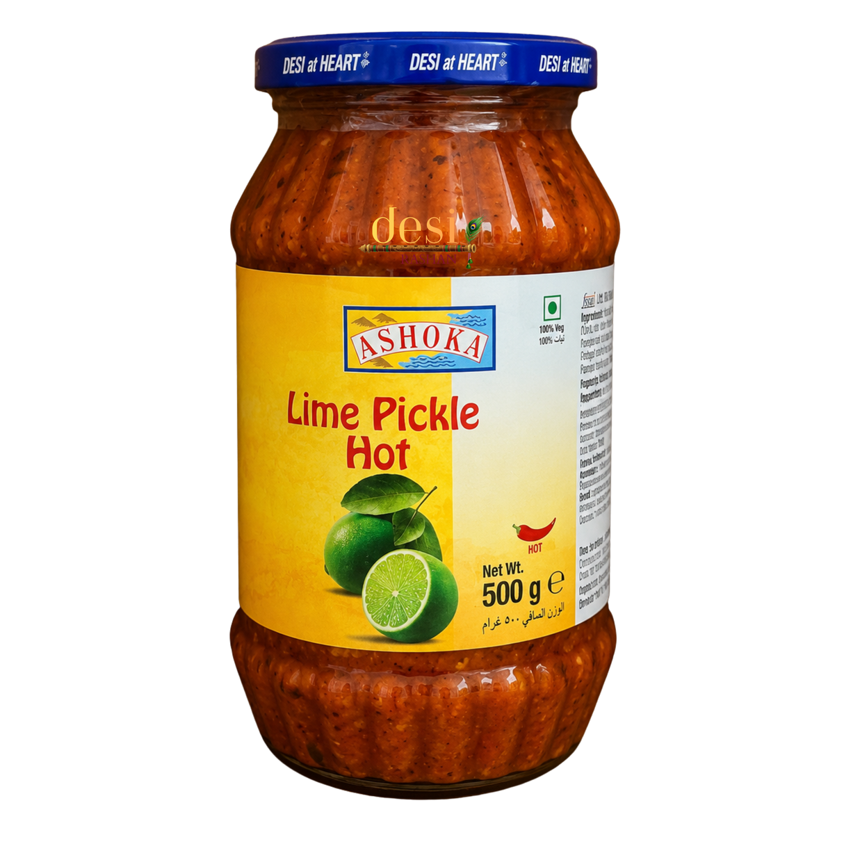 Ashoka - Hot Lime Pickle (500g) 20.08.2027