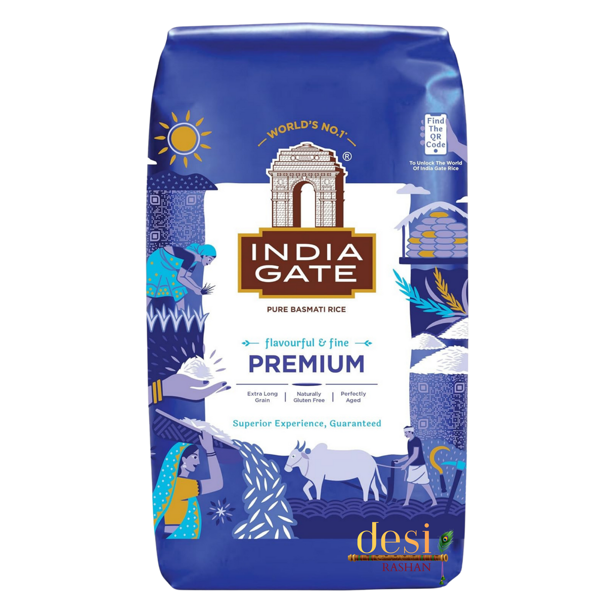 India Gate - Premium Basmati Rice (1kg) 31.12.2027