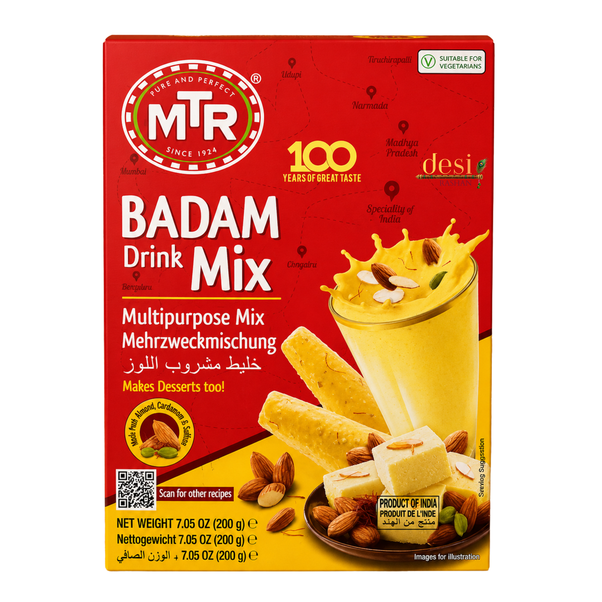 MTR - Badam Drink Mix or Multipurpose Mix (200g) 30.10.2027