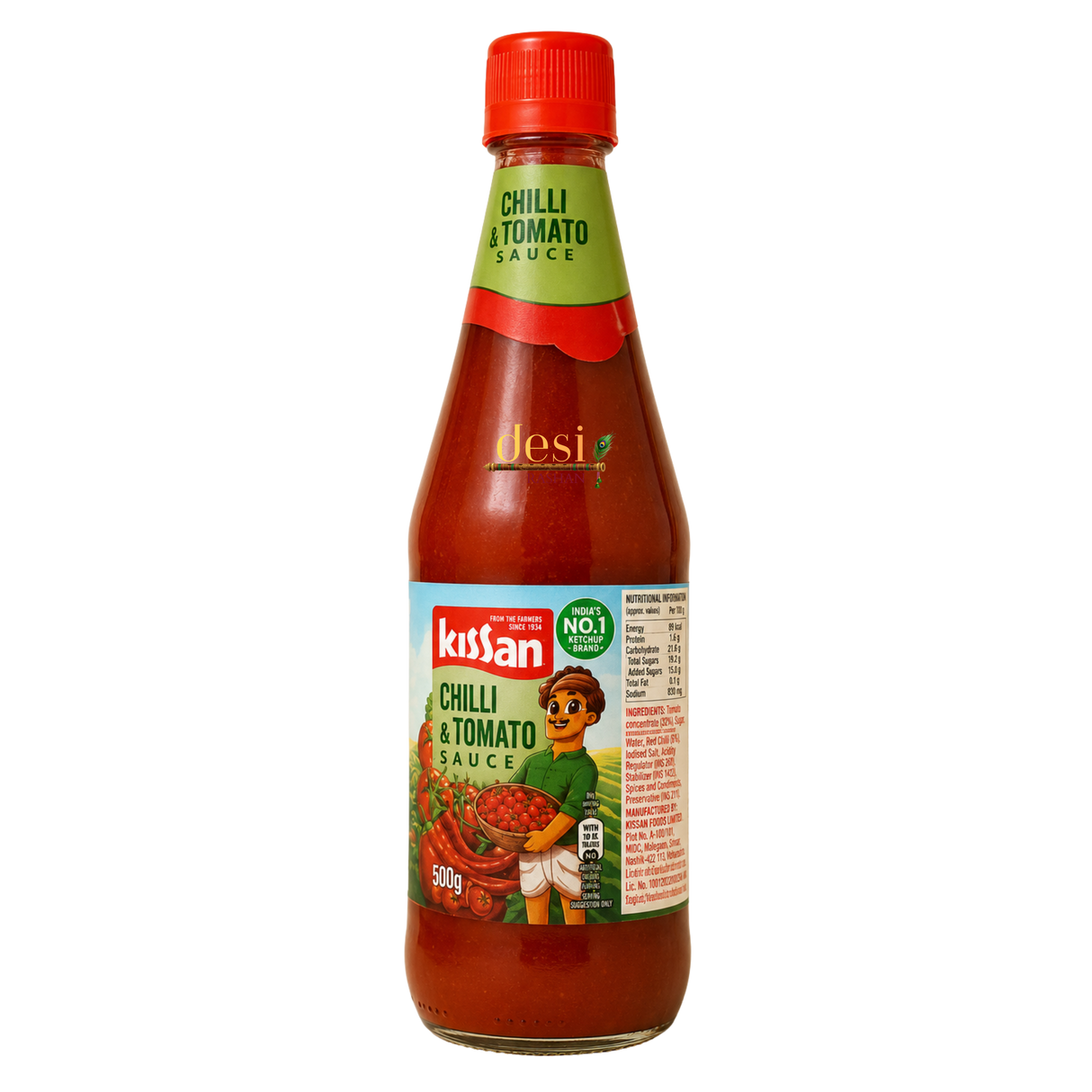 Kissan - Chilli & Tomato Sauce (500g) 17.09.2026