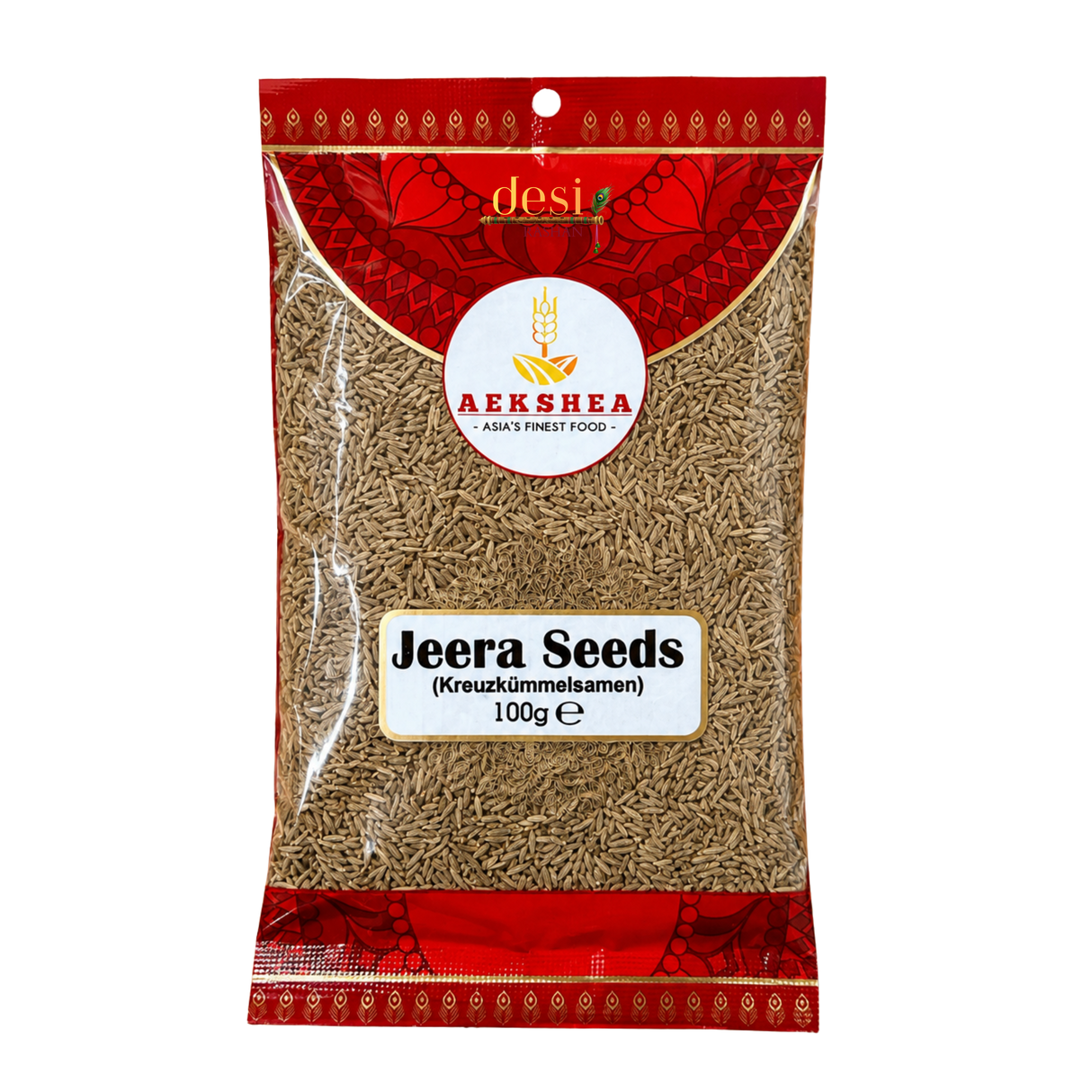 Aekshea - Jeera Whole/Cumin Seeds (100g) 30.08.2028