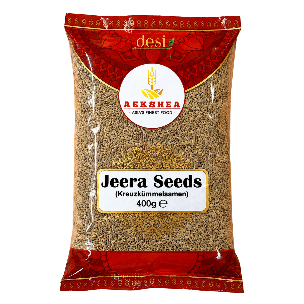 Aekshea - Jeera Whole/Cumin Seeds (400g) 30.08.2028