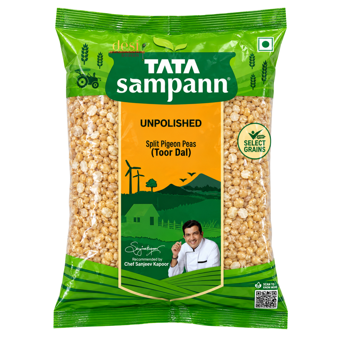 Tata Sampann - Toor Dal (1Kg) 30.06.2028