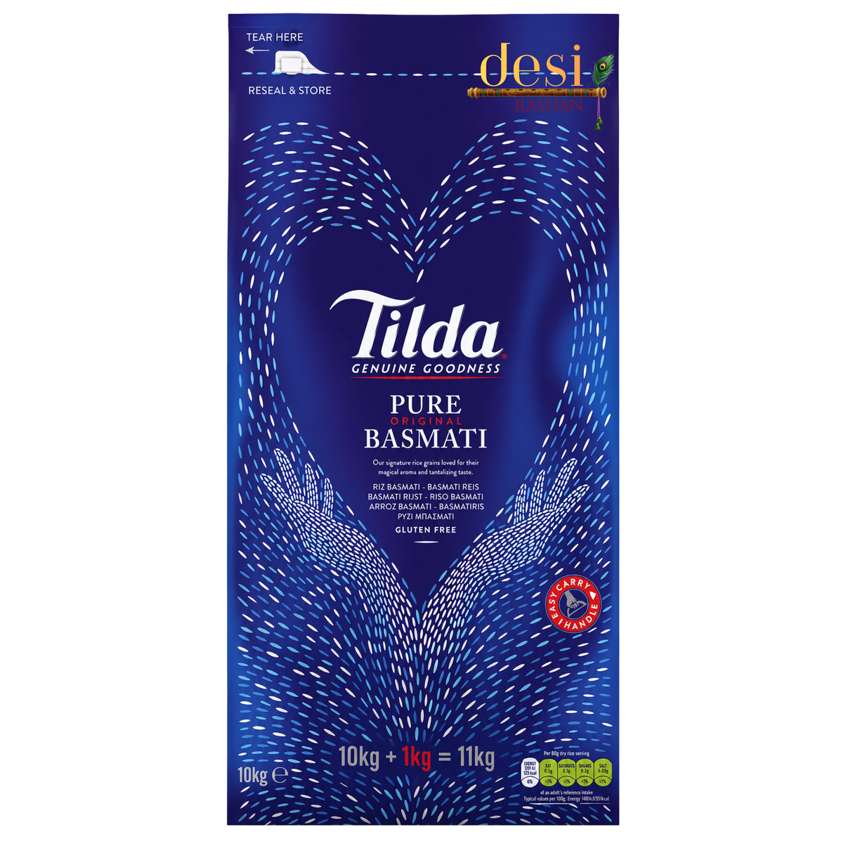 Tilda - Pure Original Basmati Rice (10kg) + 1Kg Free 31.12.2027