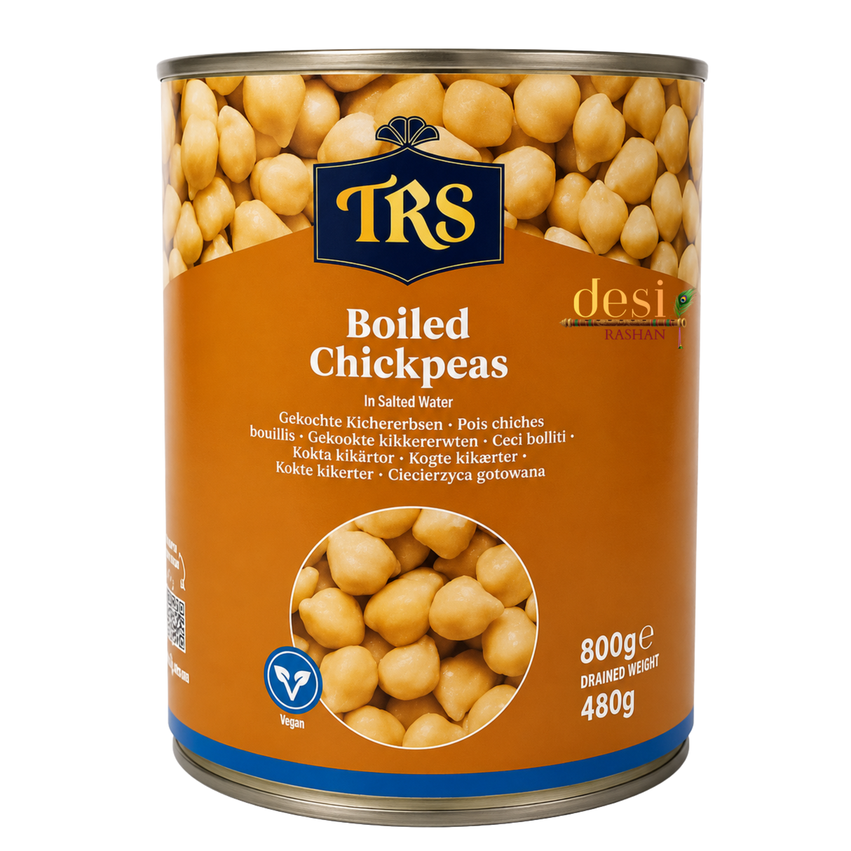 TRS - Canned Boiled Chick Peas (800g) 18.06.2028