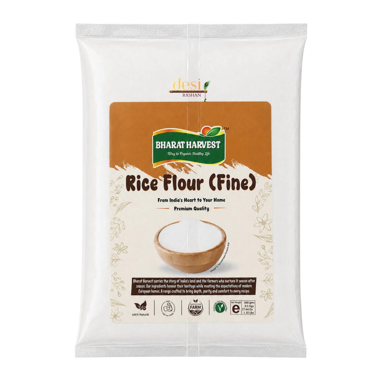 Bharat Harvest - Fine Rice Flour (500g) 31.01.2027