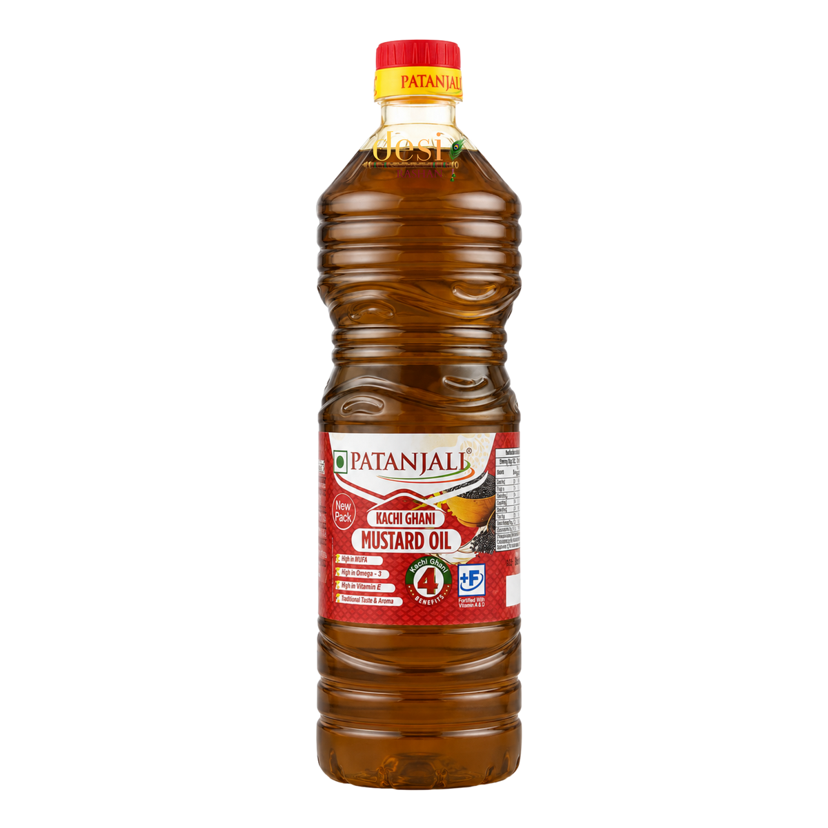Patanjali - Kachi Ghani Mustard Oil (850g) 04.04.2027