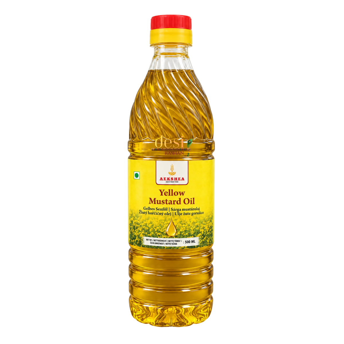 Aekshea - Yellow Mustard Oil (500ml) 30.05.2028