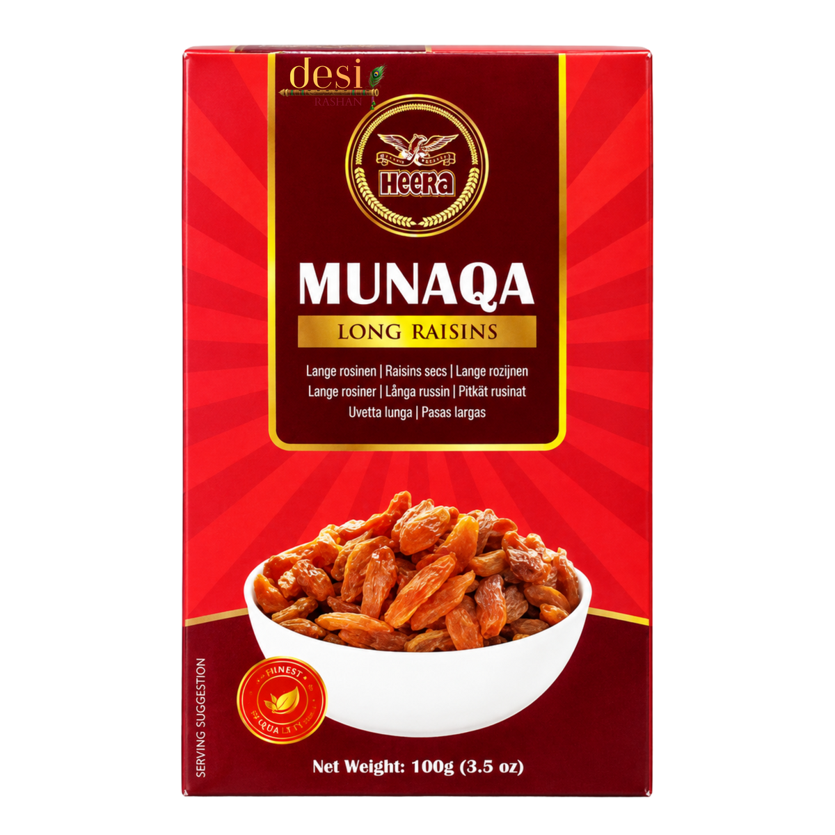 Heera - Munaqa Long Raisins (100g) 31.12.2026