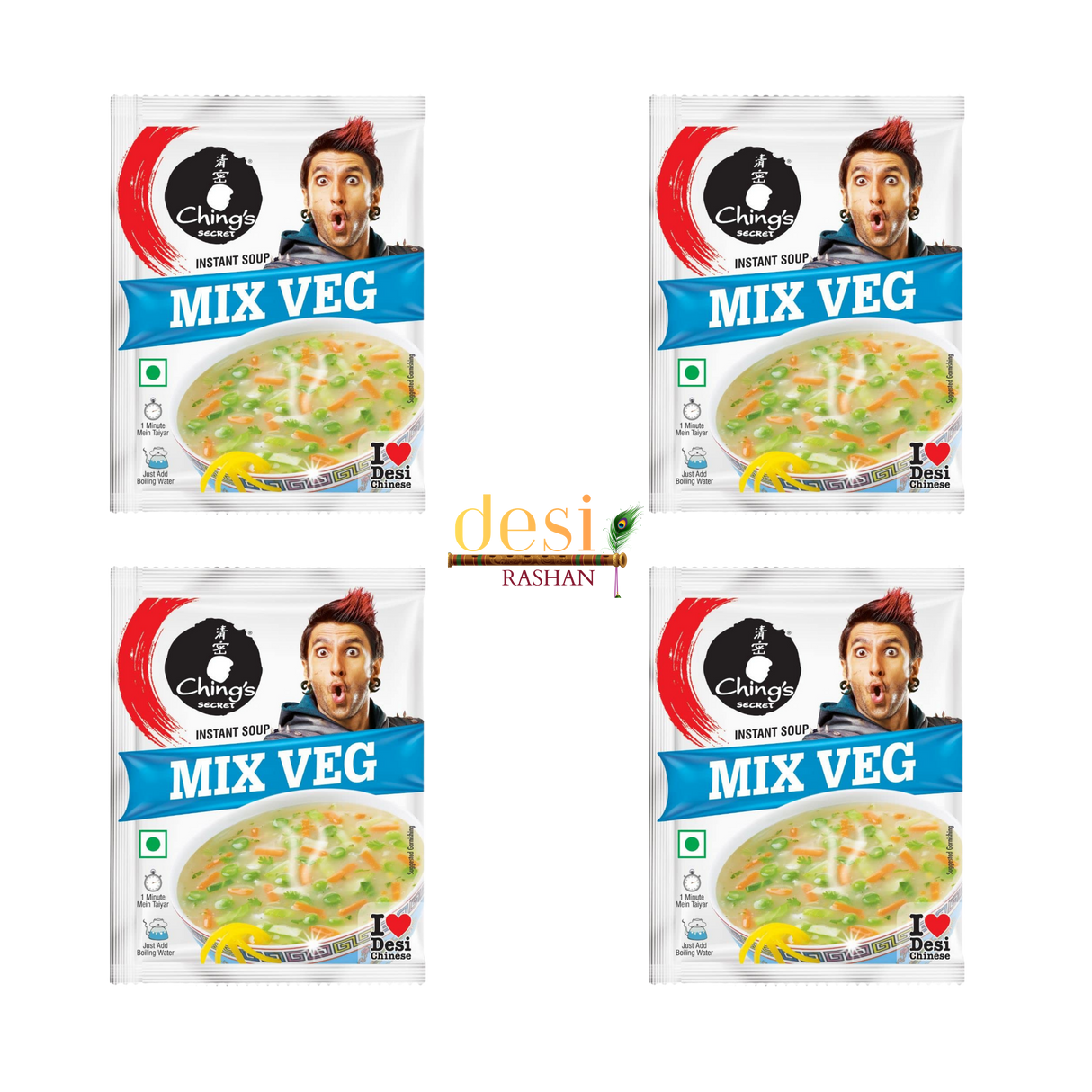 Ching’s - Mix Veg Soup 4 X (55g) 09.07.2026 **TOPDEAL**