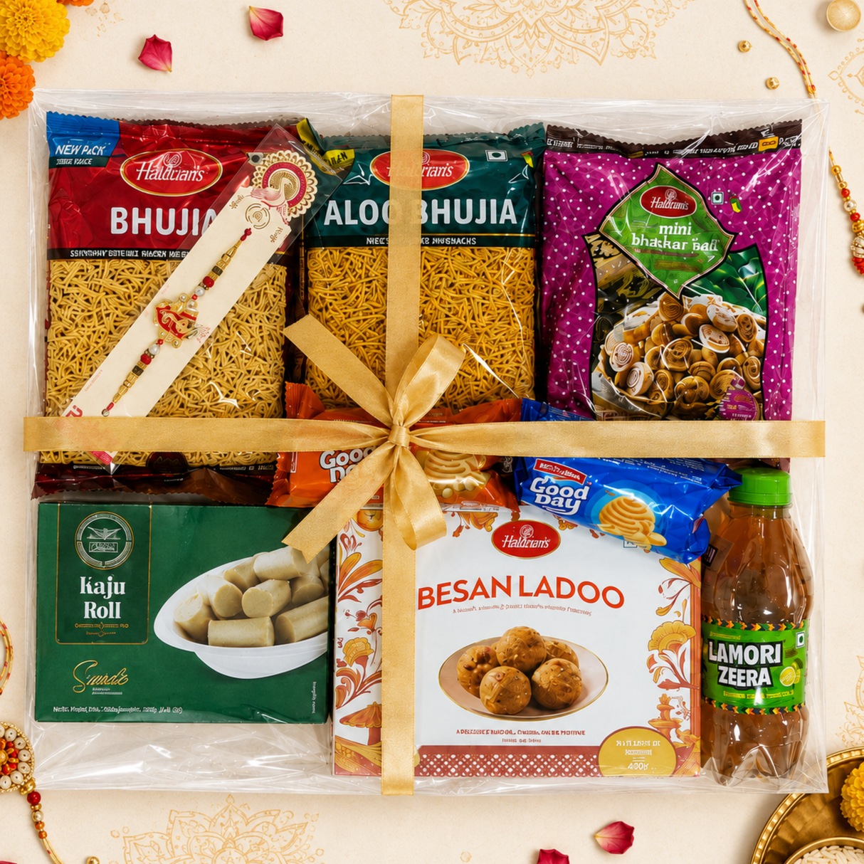 ❤️🎁Rakhi Celebration Box ⭐ Bestseller– Premium Sweets & Snacks Gift Hamper