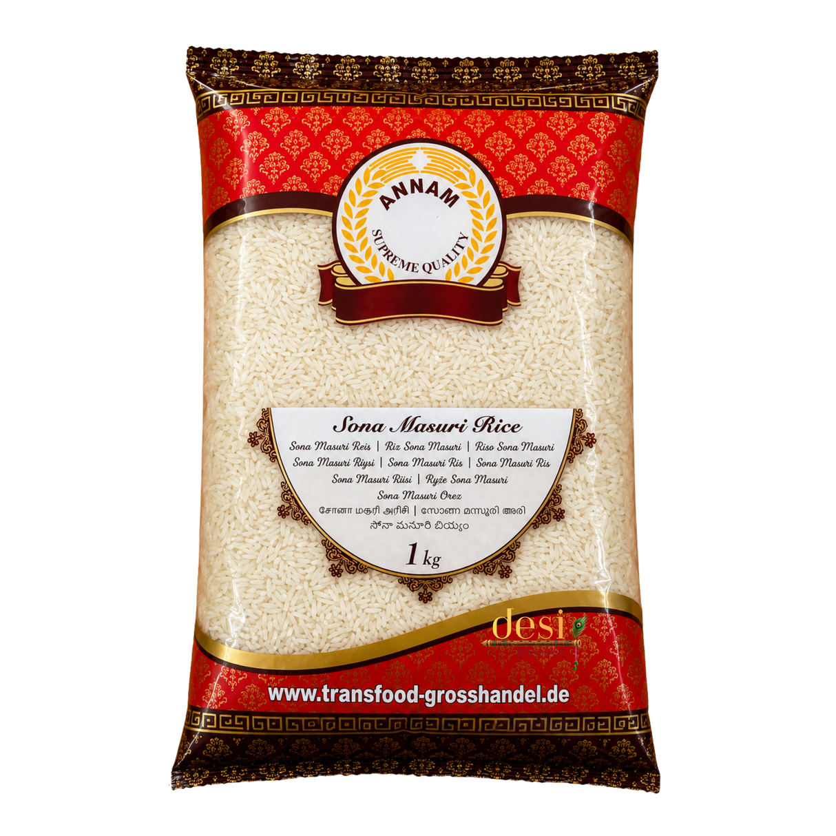 Annam - Sona Masuri Rice (1Kg) 31.07.2027