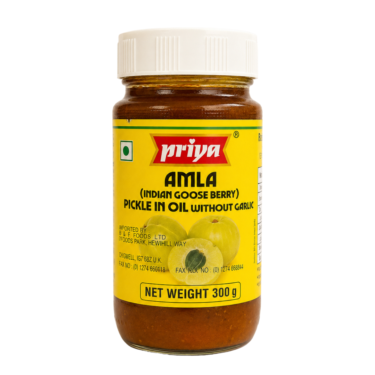 Priya Amla Without Garlic Pickle (300g) 05.12 2026