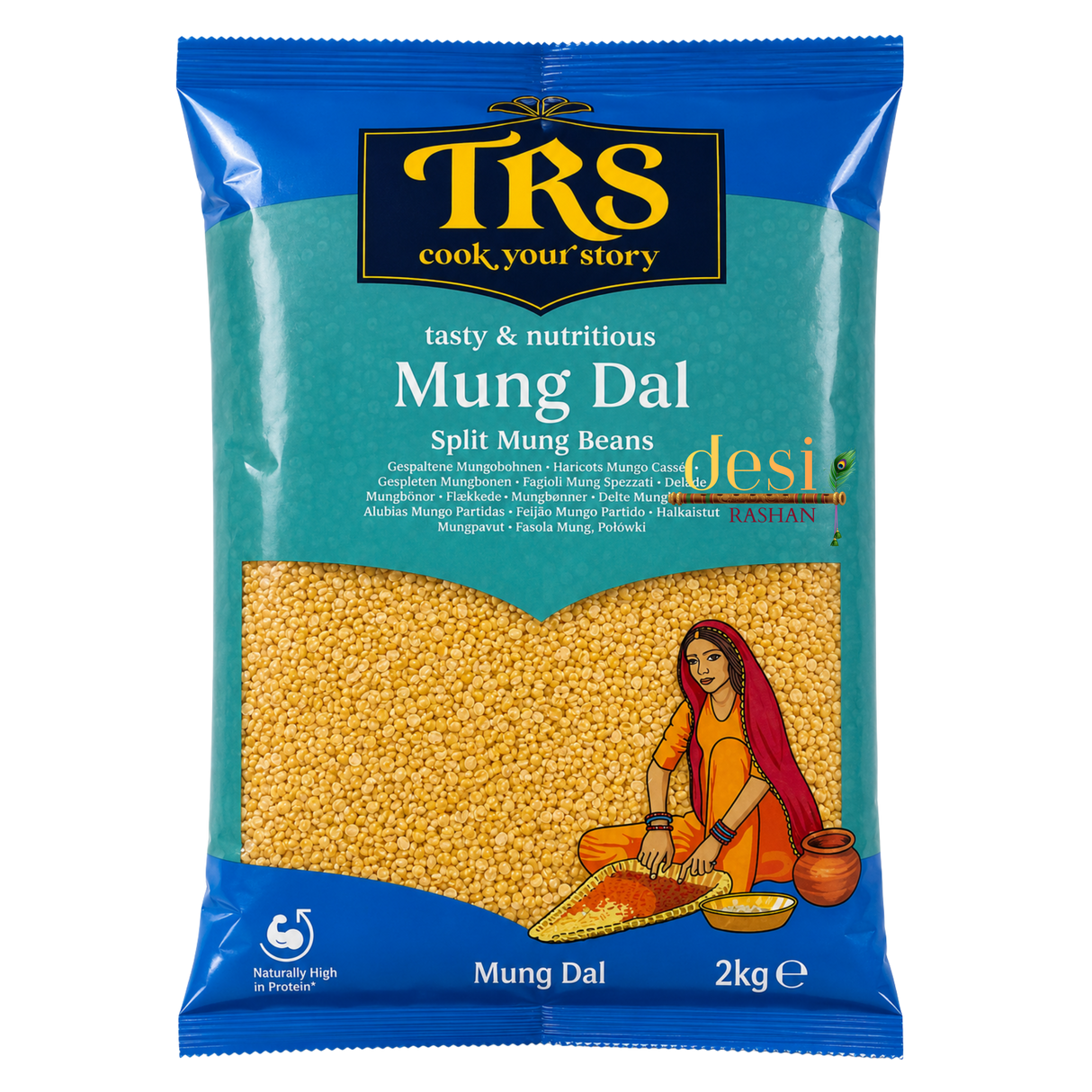 TRS - Moong Dal/Mungbohnen gespalten (2 kg) 05.08.2027