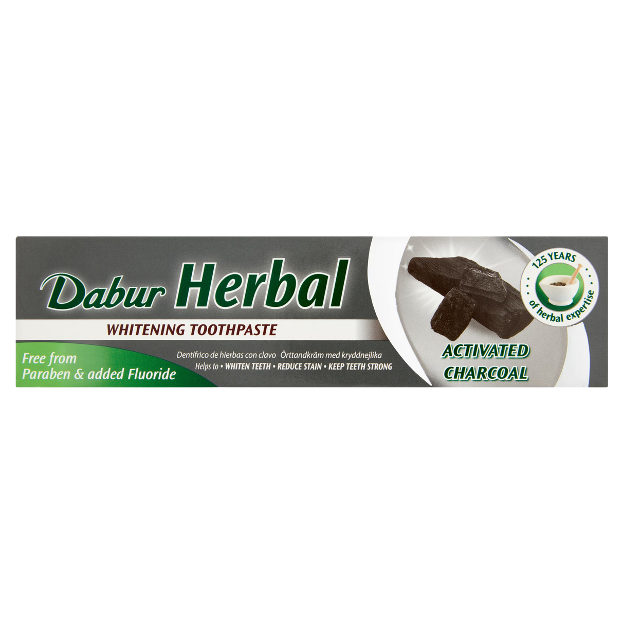 Dabur - Herbal Toothpaste with Activated Charcoal (100ml) 30.11.2026