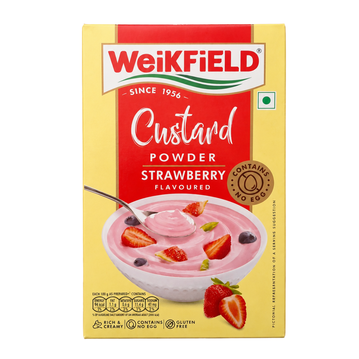 Weikfield Custard Strawberry Powder (75g) 30.04.2027