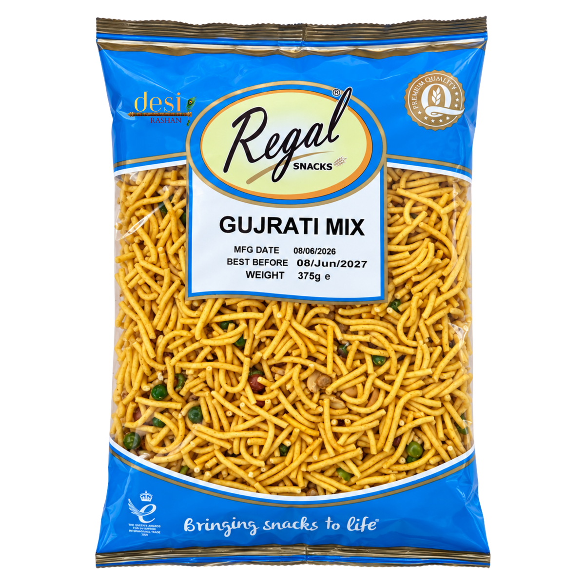 Regal Snacks - Gujrati Mix (375g) 08.06.2027