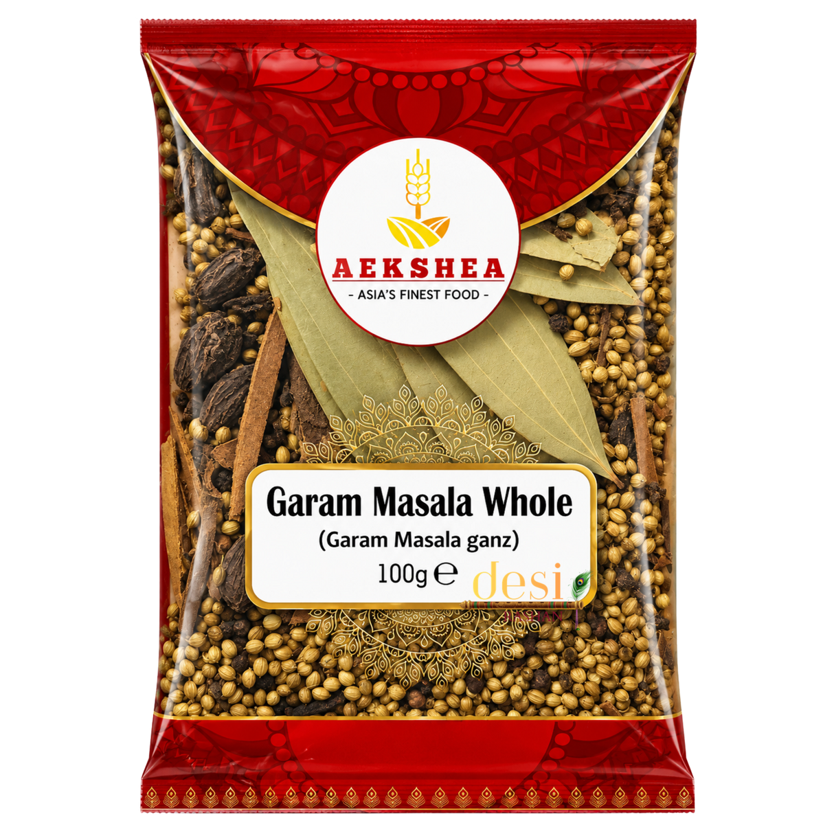 Aekshea - Garam Masala Whole (100g) 31.08.2028