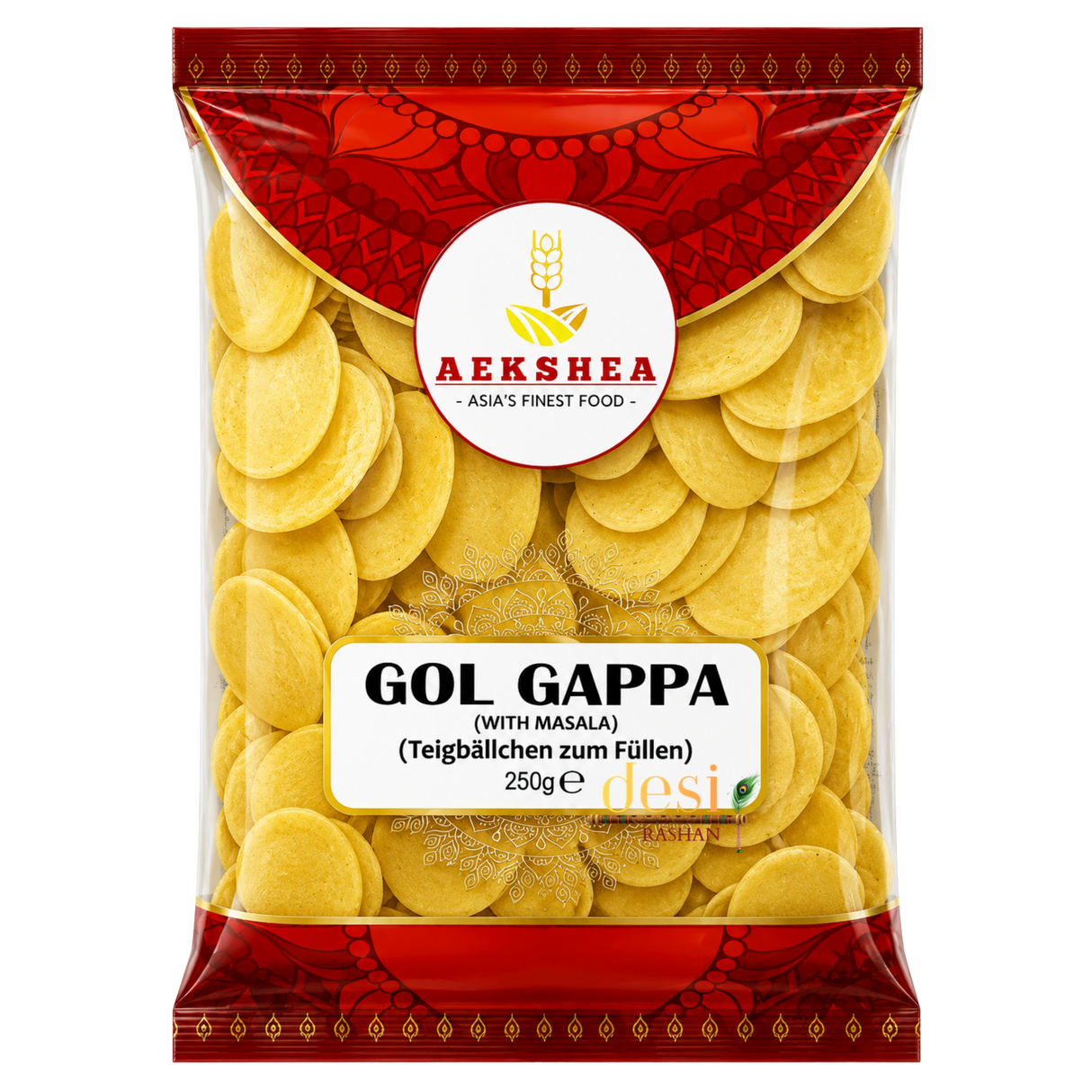 Aekshea Gol Gappa (Fry) + Masala Pouch Free (250g) 31.05.2027