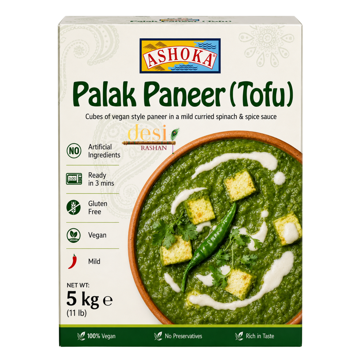 Ashoka - RTE Palak Paneer (280g) 25.02.2027