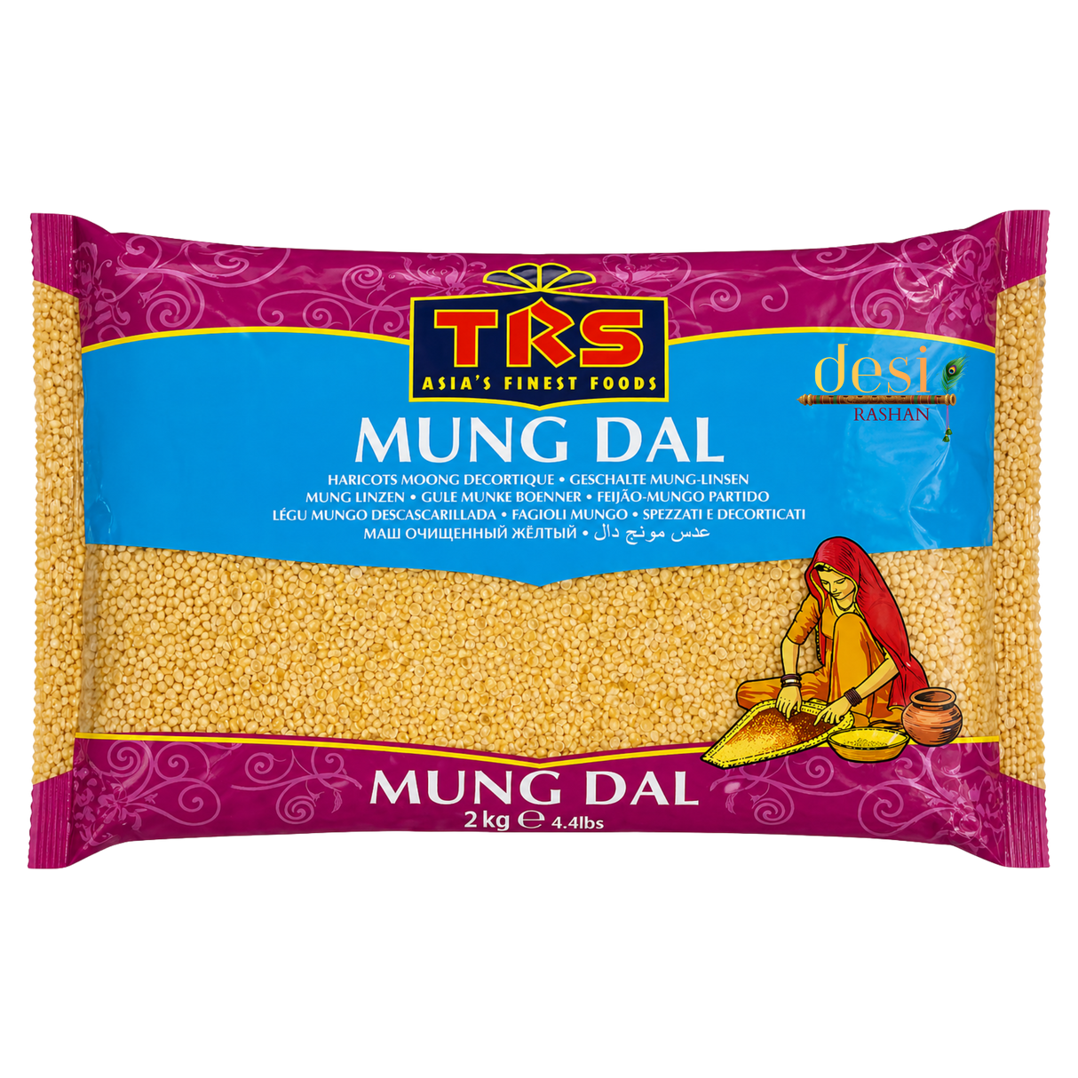 TRS - Moong Dal/Mungbohnen gespalten (2 kg) 05.08.2027