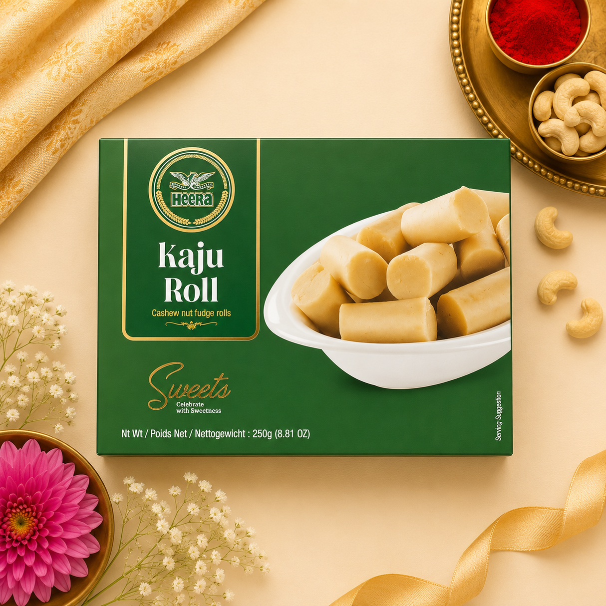Heera - Kaju Roll (250g) 08.04.2027