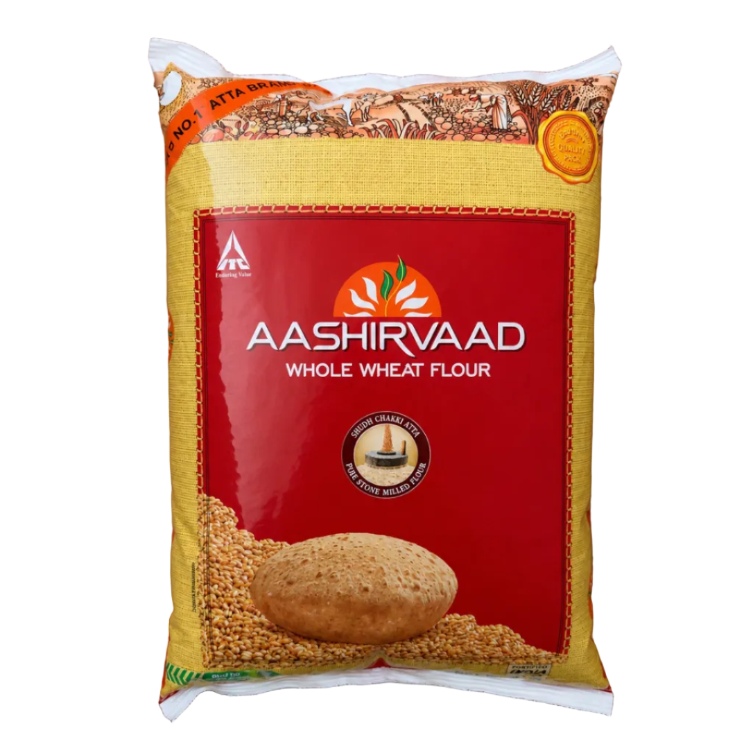 Aashirvaad - Chakki Atta/Whole Wheat Flour (2kg) 11.02.2027